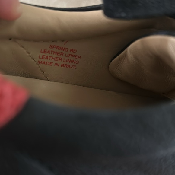 NWOB SPRING RD WEDGE SNEAKER IN BLACK LEATHER SIZE 7 - Picture 6 of 8